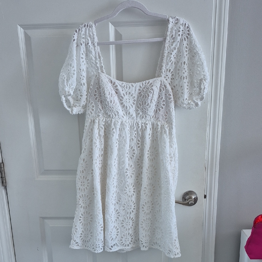 Lilly Pulitzer White Lace Mini Dress